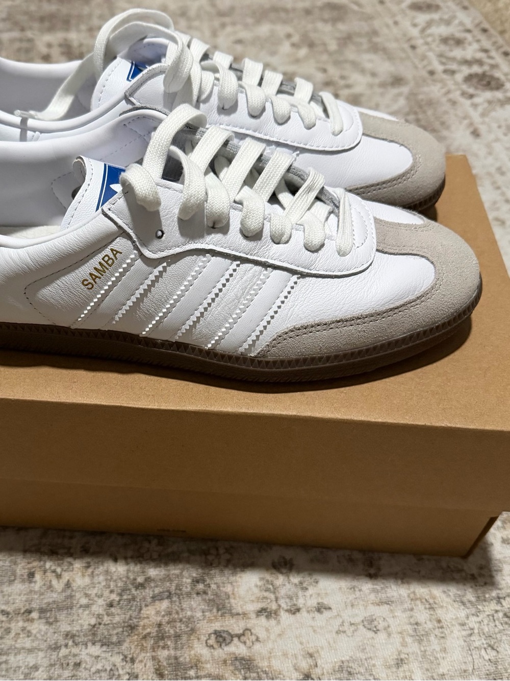 adidas Samba Classic Sneakers - White & Light Gray